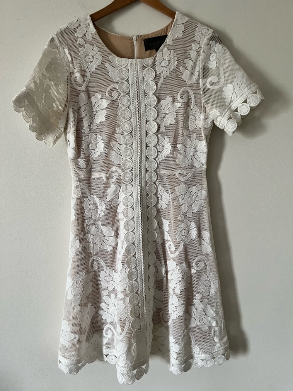 Sunday in Brooklyn Creme  Crochet Lace City Hall Wedding Elopement Whimsical